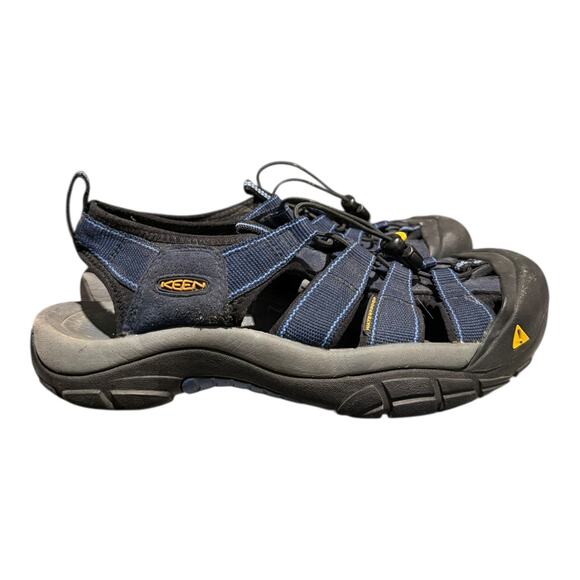 Keen Newport H2 Sandals Men\'s Size 8.5 Blue Grey Waterproof Closed Toe Bungee main image 7